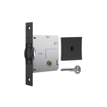 Imagem de Fechadura Rolete Pivotante Stam 1005 Preta Preto Tetra Chave