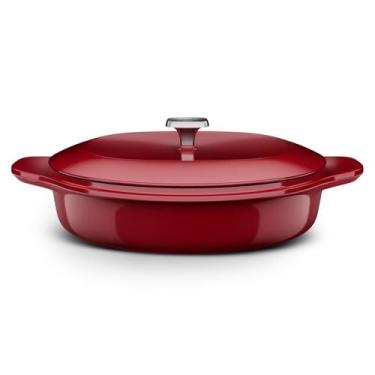 Imagem de Electrolux Panela Wok de Ferro Fundido Esmaltado Electrolux Expert 30cm Vermelha
