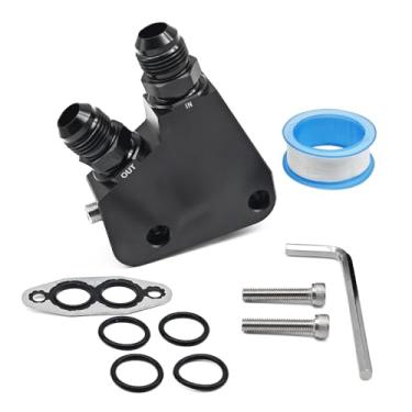 Imagem de Kit adaptador de refrigerador de óleo do motor adequado para Corvette C5 C6 C7 1997-2019, para GM LS1 LS2 LS3 LS6 LS7 LS9 Gen IV