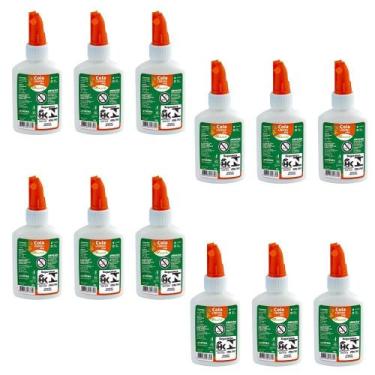 Imagem de Kit 12 Cola Escolar Branca 40g Liquida c/ Espátula Leo&Leo  Papelaria 