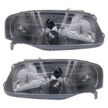 Imagem de Farol Gol G4 Parati Saveiro 2006 2007 2008 A 2014 Mascara Cinza. - BBS