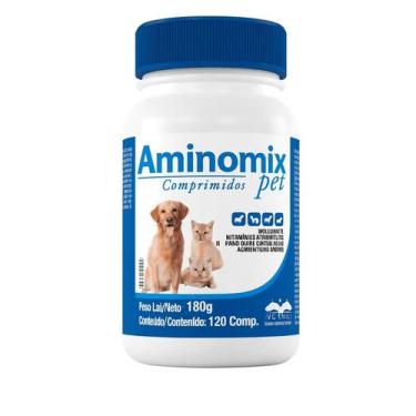 Imagem de Aminomix Pet  Suplemento para Cães, Gatos, Mustelídeos e Roedores  120