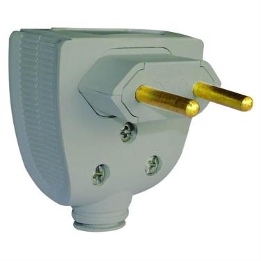 Imagem de Plugue 2p 10 Ampères Cinza - 615870 - Pial Plug 2p 10a Cinza 650652-615870 Pial Pial-plugues