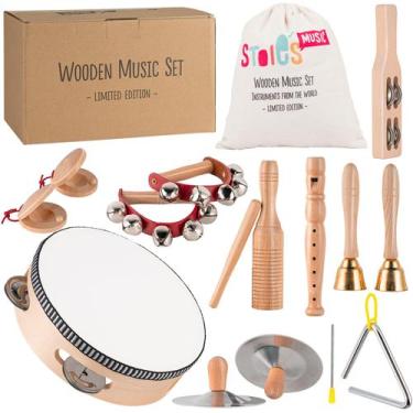 Imagem de Conjunto de instrumentos musicais Stoie's Wooden Kids 3-9 anos