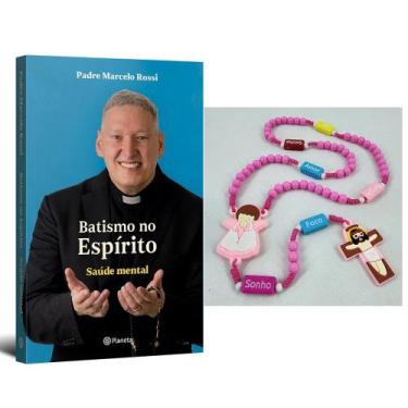 Imagem de Kit Livro Batismo no Espírito, Padre Marcelo Rossi + Terço Infantil Me