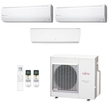 Imagem de Ar-Condicionado Multi Split Inverter Fujitsu 35.000 (1x Evap HW 9.000 + 2x Evap HW 18.000) Quente/Frio 220V
