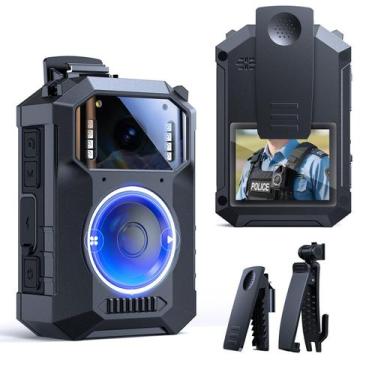 Imagem de Câmera corporal BOBLOV M11 3.2K com vídeo HD de 10 horas para polícia