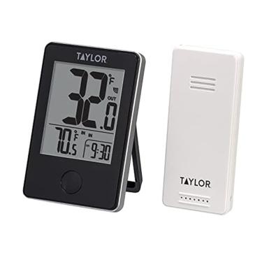 Imagem de Taylor Precision Products termômetro digital sem fio para uso interno/externo, pacote com 3, Preto, EA, 1