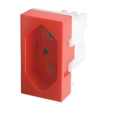 Imagem de Modulo Tomada 20A Vermelho Fame Evidence/Modulare/Blanc+