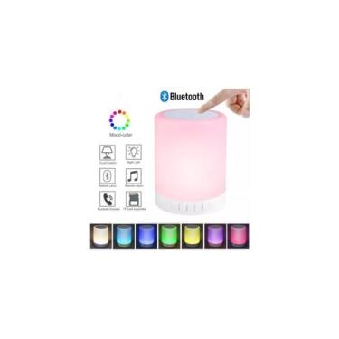 Imagem de Lâmpada de toque sem fio, alto-falante, lâmpada falante, Bluetooth 3W 