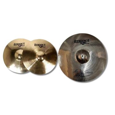 Imagem de Kit Pratos Master Class 14 Chimbal Hh + 20 Ride Condução