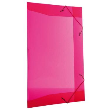 Imagem de Pasta Aba e Elástico Oficio Sem Lombo Vermelho