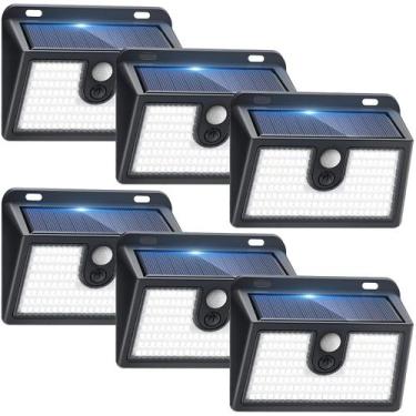 Imagem de Luzes externas com sensor de movimento solar CLAONER, pacote com 6, IP