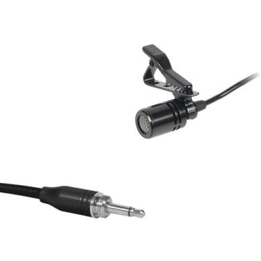 Imagem de Microfone lapela c/fio p/ body pack,Uni,9,7 mm,1 m,rosca externa - Aj 
