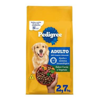 Imagem de Ração para Cães Adultos Pedigree Carne e Vegetais 2,7kg