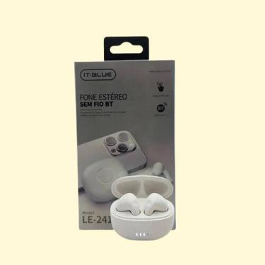 Imagem de Fone Bluetooth LE-2413  Conforto, Estilo e Som Potente Sem Fio Branco 