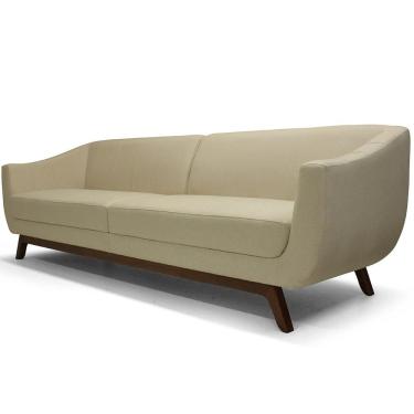 Imagem de Sofá 4 Lugares Para Sala de Estar Atenas 260 cm D02 Linho Bege B-298 - Lyam Decor