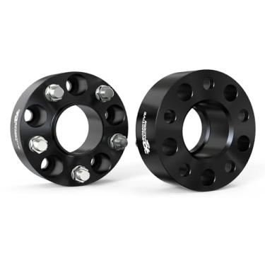 Imagem de Espaçadores de roda 5x115 50 mm - 5 Lug CNC forjado espaçador Hubcentric 5 polegadas compatível com Dodge Charger 2006-2022 Challenger 2008-2022 Magnum 2005-2008/Chrysler 300c 2005-2021 - M14x1,5 & 77