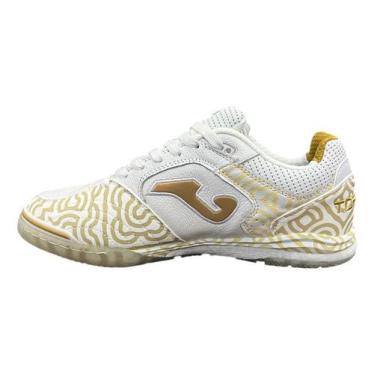 Imagem de Tenis Futsal Joma Top Flex Rebound Edição Ouro N 34 Ao 42, Branco, 40 