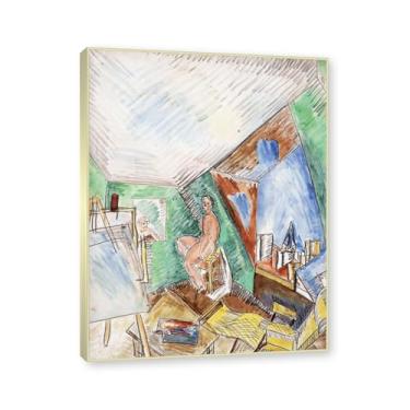 Imagem de Moldura de champanhe. Raoul Dufy Prints, (The Artists Studio 5), pôster de viagem vintage, arte impressionista, imagem de arte de parede em tela para decoração de casa. 30 x 40 cm-11,8 x 15,7 pol