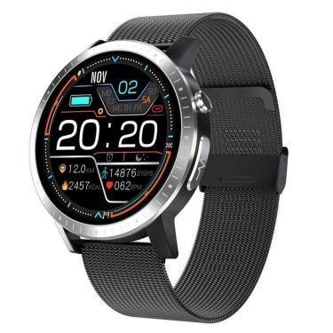Imagem de Relógio Inteligente Smartch Rc06 à Prova D'água Preto Com Caixa De Varejo
