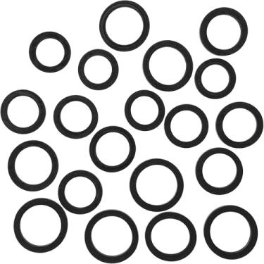 Imagem de 20 peças de borracha para roda de pneu ocioso misto para gravador de cassete, fita estéreo – orifício de 9 a 13 mm, polia de 3,5 mm de espessura para fita adesiva