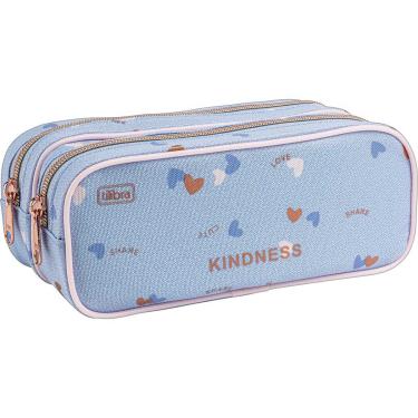 Imagem de ESTOJO DUPLO ACADEMIE CORACAO METALIZADO ROSA TILIBRA