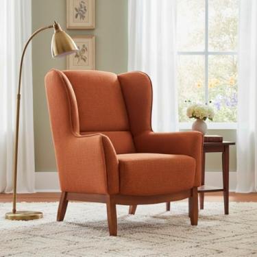 Imagem de Poltrona Dekorien Milena Ferrugem Rústico Alto Acabamento Decoração