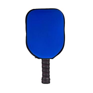 Imagem de Silfrae Capa para raquete de pickleball, bolsa de neoprene para raquete de tênis de mesa, bolsa protetora à prova d'água para equipamentos de torneio e treinamento (azul, 1 peça)