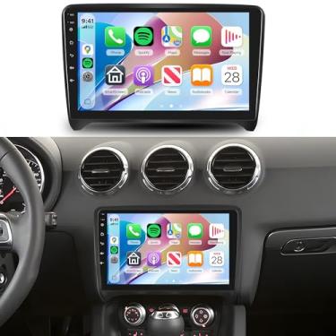 Imagem de Rádio veicular 4G + 64G para Audi TT 2008-2014 Android estéreo sem fio Carplay Android auto, tela sensível ao toque HD Rimoody 23 cm, conexão espelhada, navegação GPS, WiFi, Bluetooth, FM/RDS EQ-32