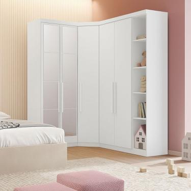 Imagem de Modulado Closet Espelhado 5 Portas 6gav Linea Novo Horizonte