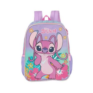 Imagem de Mochila Infantil Stitch Roxa G LUXCEL