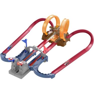 Imagem de Conjunto de faixas Hot Wheels Mario Kart Bowser`s Castle Chaos