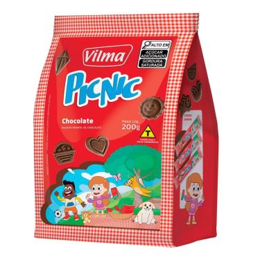 Imagem de Biscoito Vilma PicNic Sabor Chocolate 200g