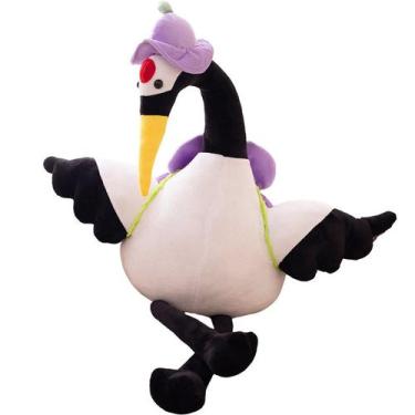 Imagem de Brinquedo de pelúcia, desenho animado, boneca de guindaste com coroa v