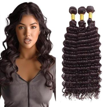 Imagem de Extensões de cabelo MAMART Deep Wave 30cm Brazilian Remy Hair