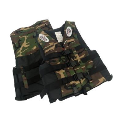 Imagem de Flutuador Camuflado 90kg Colete Salva Vidas Jet Ski C/Apito