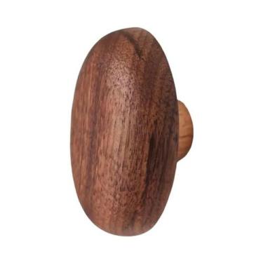 Imagem de Madeira maciça em forma de seixo do armário Porta Gaveta Handle, Nordi