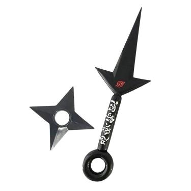 Imagem de Kit Naruto Shippuden Kunai Minato 23,5Cm + Shuriken 9Cm 11