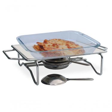 Imagem de Rechaud Retangular Pequeno 240 X 200mm Chapa Alumínio 511