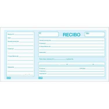 Imagem de Recibo Comercial Com Canhoto 50 Folhas Tilibra