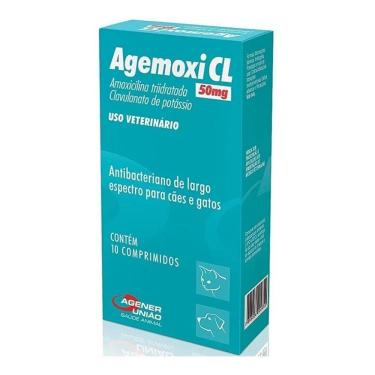 Imagem de Antibiótico Agener União Cl 50Mg com 10 Comprimidos Agemoxi