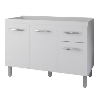 Imagem de Balcão Para Pia Anita 120 Cm Moblis Cor:branco