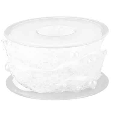 Imagem de Fita de renda 2.0cm de largura 5m de comprimento, nylon macio, renda branca requintada para roupas diy, acessórios de cabelo, decorações de casamento, artesanato doméstico