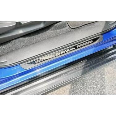 Imagem de GZBFTDH Protetor de placa de proteção de porta para Isuzu D-MAX 2021-2024, kit de capa de proteção de entrada de porta acessórios OEM para carro intertor de peças (conjunto de 4 peças)