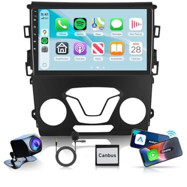 Imagem de Rimoody Rádio estéreo para carro Android 15 para Ford Fusion 2013-2019 para Ford Mondeo, 2G + 64G sem fio Carplay Android Navegação GPS automática, WiFi, tela sensível ao toque de 9 polegadas