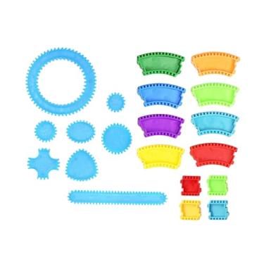 Imagem de Esquirla Kit de desenho em espiral para crianças, material de artesanato, presente educativo para meninos e meninas, molde circular, estêncil em espiral.