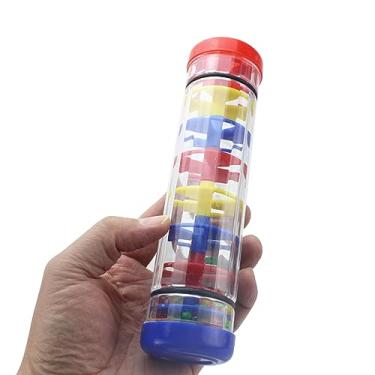 Imagem de RiToEasysports Brinquedo de Bastão de Chuva, Educação Musical, Agitador de Bastão de Chuva, Tubo de Chocalho de Plástico para Crianças de 1 Ano ou Mais, Material Seguro para Coordenação Manual (2