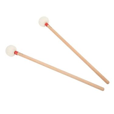 Imagem de SPYMINNPOO Conjunto de Acessórios de Alça de Bordo de Cabeça de Feltro de Tambor para Percussão Uniforme, ótimo para Tímpanos e Tarolas, Leve e Compacto para Portabilidade (Vermelho)