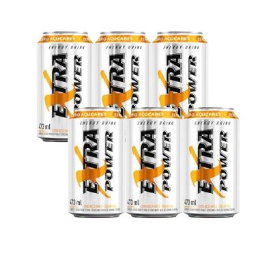 Imagem de Energético Extra Power 473 ml Zero Açúcar – Pack com 6 Unidades